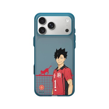 iPhone 17 Pro Max Clear (相機按鈕) 夜幕藍 - 排球少年 Haikyu!! - 球場上的黒尾