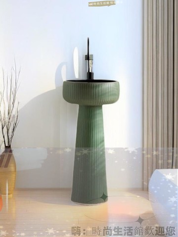 免運 可開發票 戶外洗手盆立柱盆復古面盆立柱洗手臺盆一體洗手池水池盆洗漱臺盆