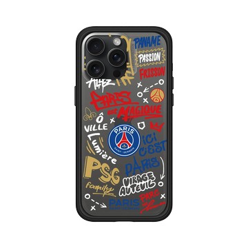 iPhone 15 Pro Max Mod NX 黑 - PSG - Paris Saint-Germain - 塗鴉風