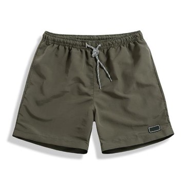 Solid casual high waist baggy shorts純色休閑高腰寬松短褲男士