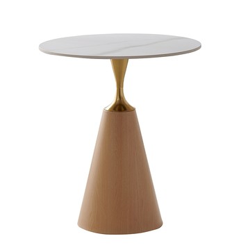 【MUNA家居】60圓轉印岩板高腳圓桌/不含椅