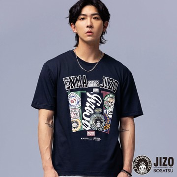 【新品8折↘結帳2件再88折】地造潮流路標貼布短TEE(丈青) - BLUE WAY 地藏小王