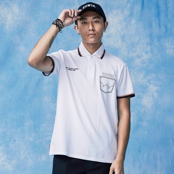EDWIN｜男裝｜網眼印花短袖POLO衫