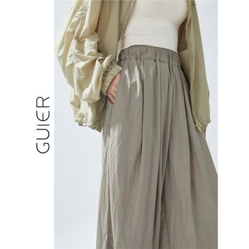 桂兒「加密錦棉」清爽透氣入夏！直筒休閑褲女夏季寬松慵懶山本褲