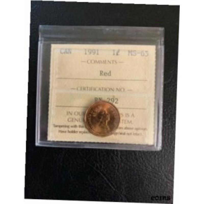 品質保証書付】 アンティークコイン NGC PCGS Canada 1 cent 1991