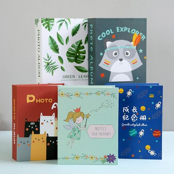 （熱門爆品）（萬人回購好評）【限時免運】相簿家 庭版插頁式 大容量6寸兒童寶寶成長紀念冊5寸幼兒園畢業照片收納本冊ins風情侶旅行相簿六7寸大本影集