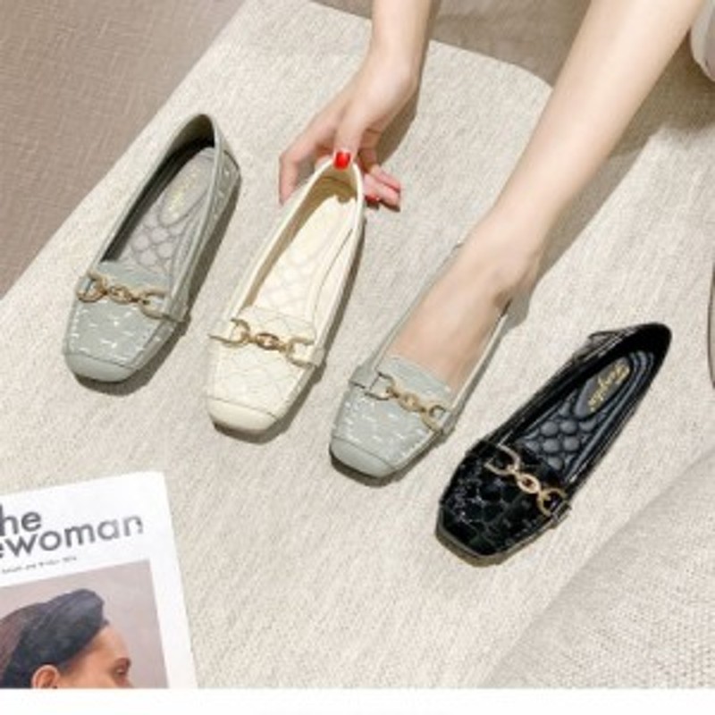 21 レディースシューズ 靴 夏 春 ぺたんこ 疲れない 女性 くつ 走れる ローファー モカシンシューズ 立ち仕事 痛くない パンプス 大き 通販 Lineポイント最大1 0 Get Lineショッピング