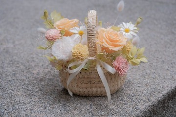 【花曖】永生花花籃