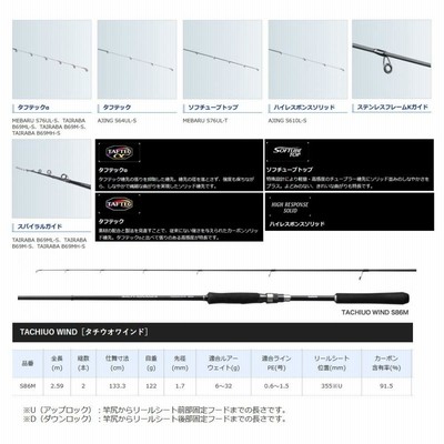 ○シマノ ソルティーアドバンス タチウオワインド S86M (394279