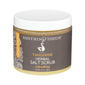 Soothing Touch Tangerine Herbal Salt Scrub 20 oz