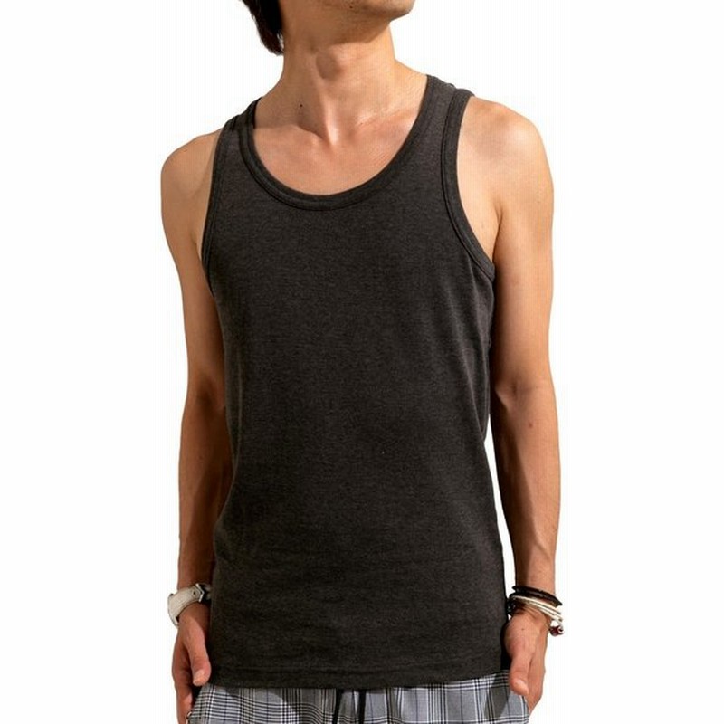 アスペルシオ フライス タンクトップ メンズ インナー トレーニング Tシャツ 綿100 スポーツ ストリート ジム バスケ フィットネス ノースリーブ お兄系 お洒 通販 Lineポイント最大get Lineショッピング
