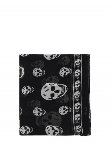 Alexander Mc Queen - Skull Foulard - Womens - Black