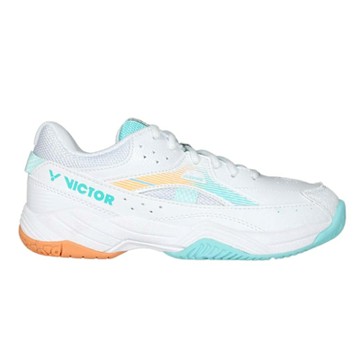 VICTOR 男女專業羽球鞋-4E-訓練 運動 羽毛球 U型楦 勝利 A170II-AO 白湖水綠橘