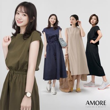 【Amore】日系優雅氣質多色長版洋裝10款