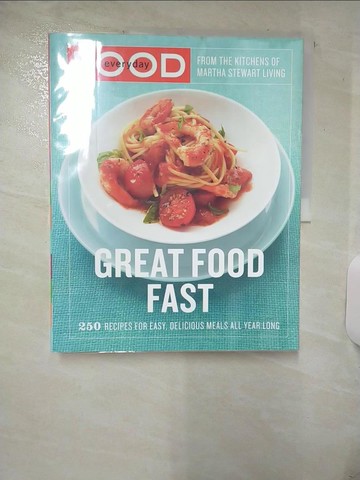 【書寶二手書T3／餐飲_YIV】Everyday Food: Great Food Fast_Martha Stewart Living Magazine (COR)