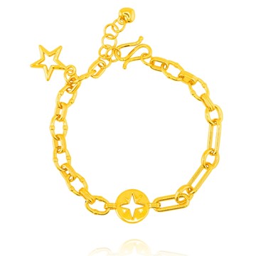 金緻品 黃金手鍊 晶魅光鮮 2.58錢