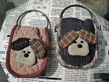 旺旺2用手袋*文子手作*日本先染布