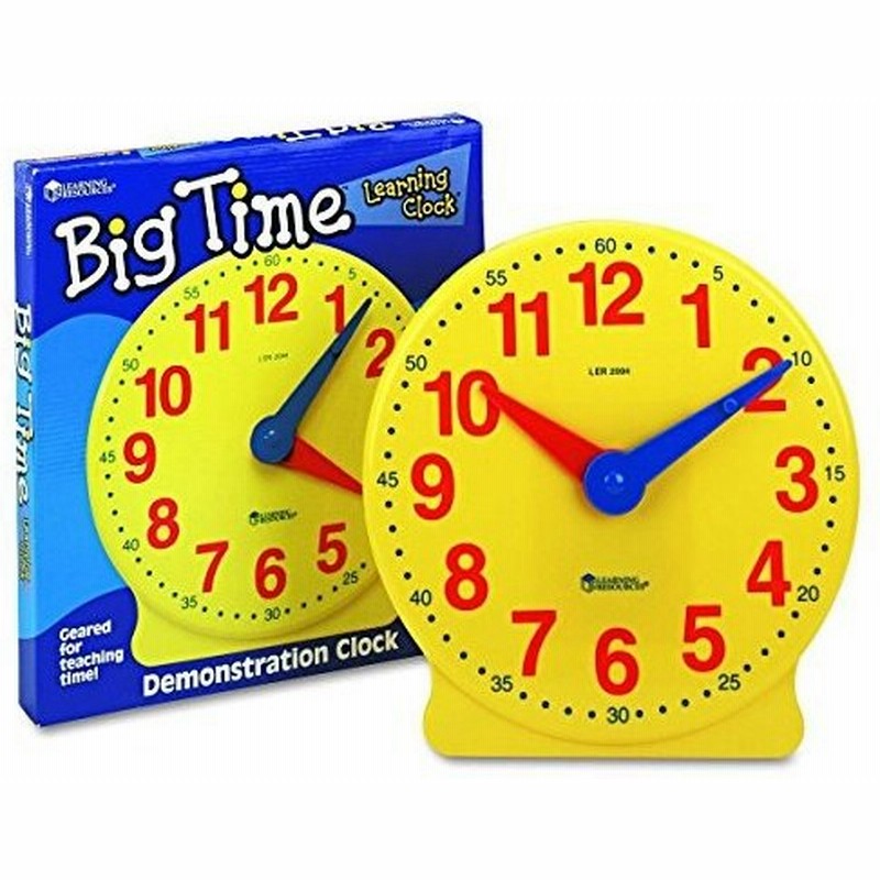 Big Time Tm Demonstration Clock 算数教材 時間 学習時計 デモ用 通販 Lineポイント最大0 5 Get Lineショッピング