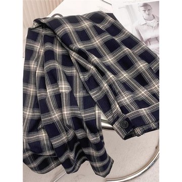 氣質女裝2025年新款夏季時尚法式高級感顯瘦休閑西裝褲格子闊腿褲