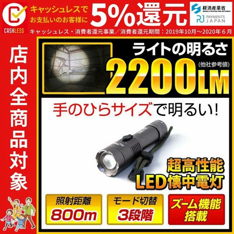 懐中電灯 Led懐中電灯 20ルーメン 最強 単4乾電池式 フラッシュライト 強力 防災 Ledライト Fl S034 通販 Lineポイント最大get Lineショッピング