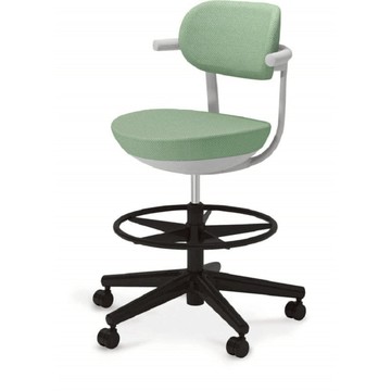 Pallo 日系質感人體工學辦公椅(高腳)-布質椅背 綠