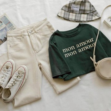 MUMU【P85682】百搭奶油色牛仔褲 牛仔褲 窄管牛仔褲 牛仔褲女 牛仔長褲 窄管 修身 彈性 女裝