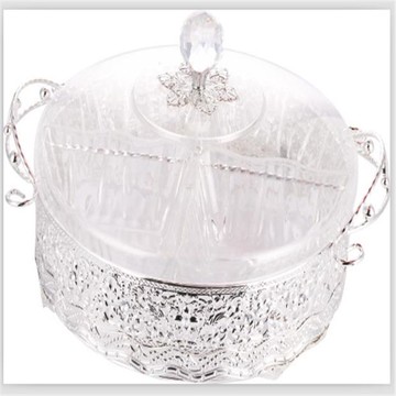 干果盤 帶蓋歐式糖果盒時尚創意巧克力零食干果水果盤高檔禮品盒