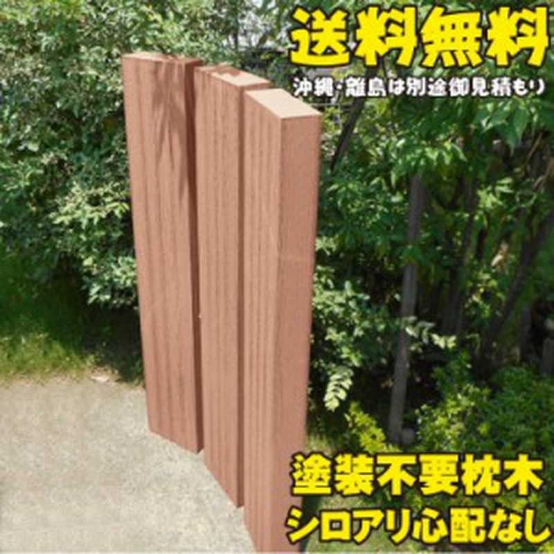 アイウッド枕木1cm ナチュラル 3本セット 軽量 樹脂 フェンス 外構 木目 人工木 密閉型 エクステリア 門柱 土留め 花壇 擬木 通販 Lineポイント最大1 0 Get Lineショッピング