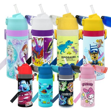 Skater吸管不鏽鋼保溫水壺(400ml) 多款可選