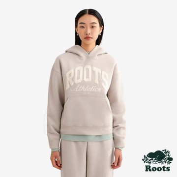 Roots女裝- ARCH 連帽上衣-銀灰色