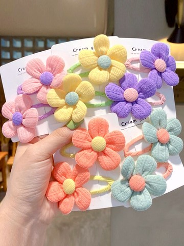 兒童花朵發夾夏季新款小女孩劉海夾不傷發發卡頭飾女童夾子發飾女