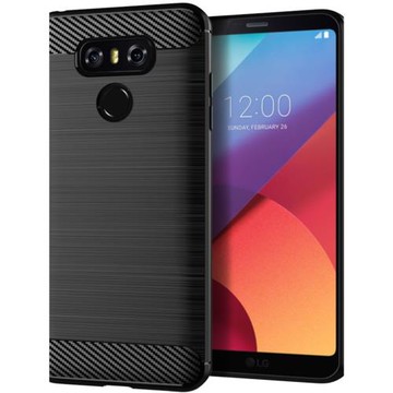 適用LG G6 Plus手機殼 LG G6+保護套純色簡約拉絲紋防滑防指紋全包邊防摔軟殼