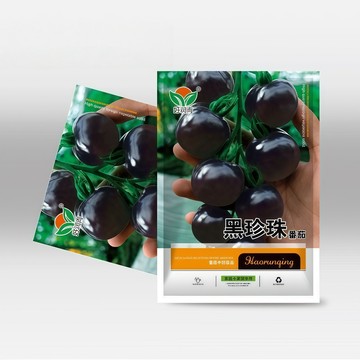 獨立包裝（黑珍珠番茄種子）100粒/原裝水果種子黑色櫻桃番茄小黑西紅柿種子四季播種盆栽果菜蔬菜種子#tomato