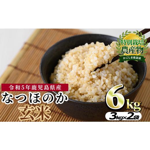 ふるさと納税 鹿児島県 東串良町 東串良町産！なつほのか玄米(3kg×2袋