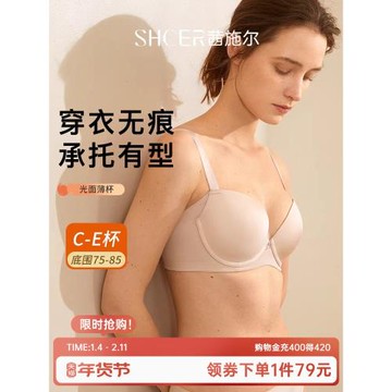 茜施爾無痕內衣女大胸顯小收副乳聚攏防下垂內衣大碼調整型內衣