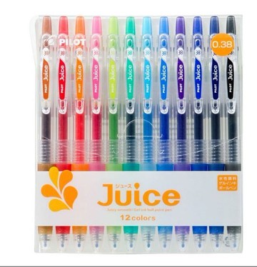 PILOT 百樂 LJU-120UF-S12 果汁筆 12色組  (0.38mm) (Juice up)