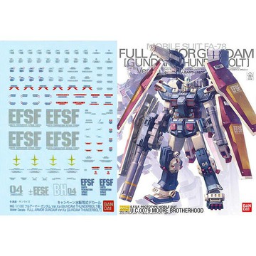 【鋼普拉】現貨 BANDAI MG 1/100 FULL ARMOR GUNDAM Ver. Ka 全裝甲鋼彈 金屬水貼