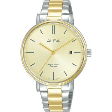ALBA 都會時尚大三針女錶-36mm AG8N98X1 VJ32-X342G