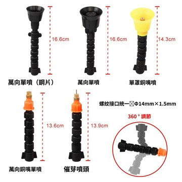 嚴選好物 實用園藝工具 噴霧機用噴頭 噴霧器配件 萬向塑料噴頭噴嘴 可調霧化農用噴頭 電動噴霧器配件 噴霧機用噴頭 噴頭