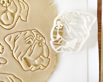 鬥牛獒餅乾模具