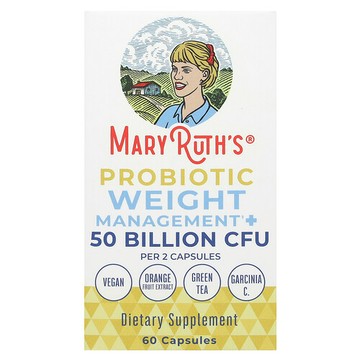 MaryRuth's, 益生菌體重管理配方，500 億，60 粒膠囊