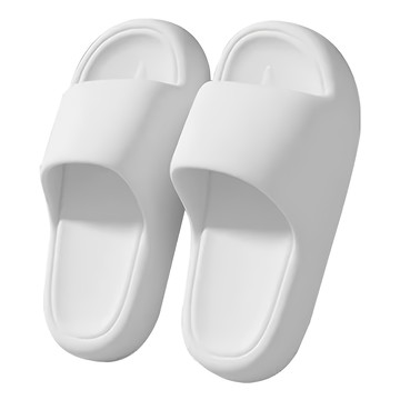 bebehome EVA奶油泡芙增高厚底柔軟防滑涼拖鞋  奶油白色  40~41(250mm)