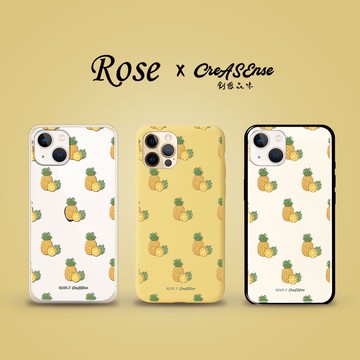 CreASEnse 聯名 Rose療癒美食插畫 酸甜鳳梨假期 手機殼 空壓殼 液態矽膠 支援多型號 ROAA04