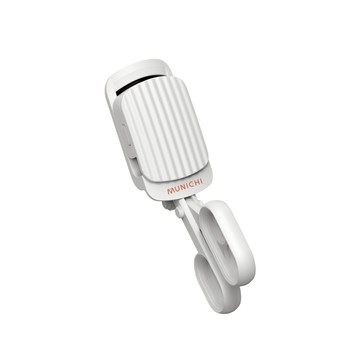 【MUNICHI 沐尼黑】電熱美睫捲翹器/電燙睫毛器/加熱型睫毛夾 ME-QU66(經典白)【贈品專區】