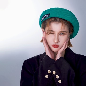 【MAJOR MADE】Anu 小標四色毛呢貝蕾帽