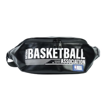 NBA 皮革 字樣印刷 胸肩包