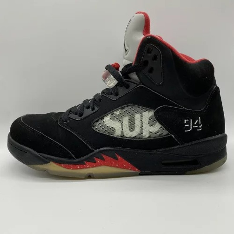 NIKE SUPREME AIR JORDAN 5 RETRO 27cm 824371-001 ナイキ