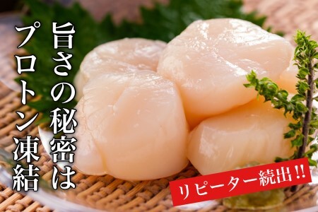 ★中国禁輸の影響を受けています★道水 北海道産プロトン帆立１kg 冷凍ホタテ貝柱 お刺身や生食可[24894319]