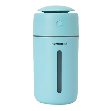 無線加濕器 充電款 350mL大容量 持久加濕 七彩氛圍燈 車/家兩用 防乾燒保護  BH187-4  藍色
