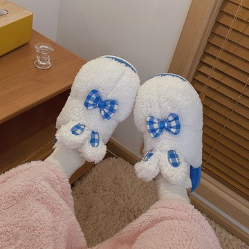 可愛卡通棉拖鞋女冬天厚底居家室內保暖2021年新款秋冬季毛絨棉拖